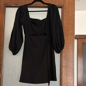 NWT ASTR Black mini dress with cutout